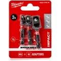 Milwaukee Støtkontakt adapter sett 3 stk