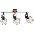 Paul Neuhaus Industriell spotlight sort med tre 3-lys - Sven