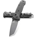 Benchmade Bailout CPM-3V Tungsten Grey Cerakote foldekniv, black grivory