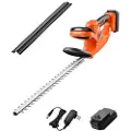 Vevor elektrisk hekksaks, 1200 o/min, trådløs hekksaks for lave grener, 20V 2A batteri, busksaks med 20-tommers dobbeltvirkende blad og sikker design, hagesaks for hagepleie