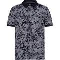 Fynch&Hatton 2-tone Aop Kortermet Poloskjorte