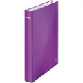 Leitz WOW - Ringperm - bokryggbredde: 40 mm - for A4 Maxi - kapasitet: 250 ark - metallisk purpur