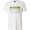 G-Star for man. D26042-336-110 Flyer Graphic T-shirt white (XXL), Casual, Organic Cotton, Sustainable