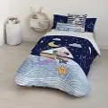 Play Fabrics Dynetrekk Med Knapper Hav Til Seng På 105 Cm 180x240 Cm