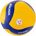 MIKASA V330W, Blå, Hvit, Gult, Nylon, Innendørs, FIVB, Mønster, 1 stykker
