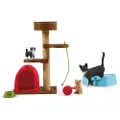 Schleich Figurer Av Søte Katter Som Leker