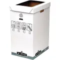 Fellowes R-Kive System Recycle Bin, Grå, Hvit, 300 x 500 x 600 mm, 300 x 500 x 600 mm