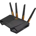 Asus TUF Gaming AX4200 - Trådløs ruter 4-portssvitsj - 1GbE, 2.5GbE - Wi-Fi 6 - Dobbeltbånd