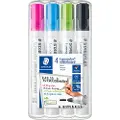 Staedtler Lumocolor 351, 4 stykker, Sort, Lyseblå, Lysegrønn, Rosa, Projektil spiss, Hvit, Polypropylen (PP), Rund