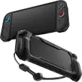 Spigen Rugged Armor, Deksel, Nintendo, Svart, Termoplastisk polyuretan (TPU), Nintendo Switch, Støtsikker, Ripebestandig