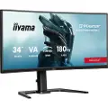 Iiyama G-MASTER GCB3484WQSU-B1, 86,4 cm (34), 3440 x 1440 piksler, UltraWide Quad HD, LED, 0,4 ms, Sort