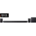 Samsung Q-series HW-Q995GF, 11.1.4 kanaler, DTS:X, Dolby TrueHD, Dolby Atmos, DTS Digital Surround, Dolby Digital, Game Pro, Trådløs, Separat, Titan, Sort