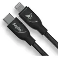 Aqiila Cablebird CB21 USB C - Lighting 30W flettet 1m sort
