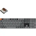 Keychron K5 MAX QMK/VIA Wireless RGB Hot Swap Low Profile Brown - Gray - Gamingtastatur - Nordisk - Grå