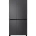 LG GSBC40EPPE - Kjøleskap/fryser - side-ved-side - bredde: 91.3 cm - dybde: 73.5 cm - høyde: 179 cm - 664 liter - Klasse E - svart