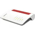 AVM Box 4690, Wi-Fi 7 (802.11be), Dobbelbånd (2.4 GHz / 5 GHz), Ethernet/bredbåndsforbindelse, Rød, Hvit, Frittstående router