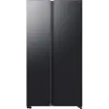 Samsung Series 6 RS70F65QEF, Frittstående, Amerikansk dør, Sort, 2 dører, LED, R600a