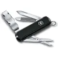Victorinox NailClip 580, Slip joint knife, Multi-tool knife, Spey point, Svart, 8 verktøy, 6,5 cm