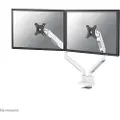 NeoMounts NEXT Slim DS70-250WH2 - Monteringssett (leddarm) - full bevegelse - for 2 skjermer - aluminium - hvit - skjermstørrelse: 17-32 - skrivebordsmonterbar