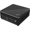 MSI Cubi N ADL 002EU - Mini-PC N-series N100 / inntil 3.4 GHz - RAM 4 GB - SSD 128 GB - NVMe - UHD Graphics - Gigabit Ethernet - Win 11 Pro - monitor: ingen - svart