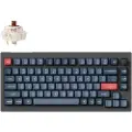 Keychron V1 MAX QMK/VIA Wireless RGB Hot Swap Jupiter Brown - Carbon Black - Tastatur - Nordisk - Svart