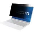 Dicota - Personvernfilter for skjerm - universell - 2-veis - avtakbar - skinne-montert - 17.3 - svart