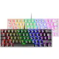 Mars Gaming Mk60 Switch Blue Mekanisk Tastatur For Spill Italiensk