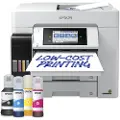 Epson EcoTank Pro ET-5885 - Multifunksjonsskriver - farge - ink-jet - ITS - A4/Legal (medie) - opp til 25 spm (trykking) - 250 ark - 33.6 kbps - USB, LAN, Wi-Fi, USB-vert, NFC