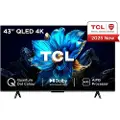 TCL 43P7K - 43 Diagonalklasse (42.5 synlig) - P7K Series LED-bakgrunnsbelyst LCD TV - QLED - Smart TV - Google TV - 4K UHD (2160p) 3840 x 2160 - HDR - Quantum Dot, Direct LED - børstet metall