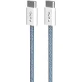 Puro PUCCCFABK415MTBLUE, 1,5 m, USB C, USB C, USB 2.0, Blå