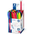 Staedtler Kuglepen Staedtler 4320, medium, 10 farver, pakke a 50 stk.