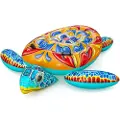 Bestway oppblåsbar madrass med håndtak TURTLE Majolica print 183x173cm 41523