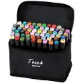 Extralink MARKERY 60SZT, 60 stykker, Sort, Koral, Mint, Mokka, Himmel, 3 år, Brush/Bullet tip, 150 mm, 150 mm