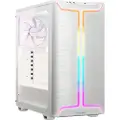be quiet! Pure Base 501 DX - Midi-tårn - ATX - sidepanel med vindu (herdet glass) - ingen strømforsyning (ATX / PS/2) - hvit - USB/lyd