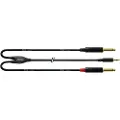 Cordial CFY 6 WPP, 2 x 6.35mm, Hankjønn, 3.5mm, Hankjønn, 6 m, Sort