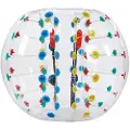 Vevor Oppblåsbare Bumper Balls 1-pakning, 5FT/1.5M Body Sumo Zorb Ball, 0.8mm tykk PVC Menneskehamster Boblehammer for Utendørssport Lagspill, Bopper Leke for Hage, Park, Flerfarget