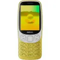 HMD Nokia 3210 - 4G funksjonstelefon - dobbelt-SIM - RAM 64 MB / Internminne 128 MB - microSD slot - rear camera 2 MP - Y2K gold
