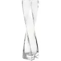 Leonardo Swirl, Firkantet vase, Glass, Gjennomsiktig, Gjennomsiktig, Inne & Ute, CE