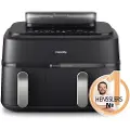 Philips 5000-serien NA551/00, Varmluftsteger, 9 L, 1,4 kg, Rapid Air, 40 °C, 200 °C