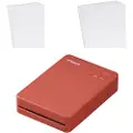 Canon SELPHY QX20 - Skirver - farge - fargesublimering - 72 x 85 mm inntil 0.66 min/side (farge) - kapasitet: 10 ark - Wi-Fi(g) - terracota red