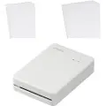 Canon SELPHY QX20 - Skirver - farge - fargesublimering - 72 x 85 mm inntil 0.66 min/side (farge) - kapasitet: 10 ark - Wi-Fi(g) - sandhvit