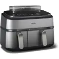Philips Series 5000 NA555 - Dobbel luftfrityr - 9 liter - 2.75 kW - sølv