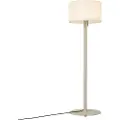 QAZQA Skandinavisk utendørs gulvlampe beige med hvit skjerm IP44 - Mississippi