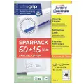Avery Universaletiketter Avery 48,5x25,4 mm, hvid med Ultragrip + 30% ekstra indhold - (65 ark x 40 stk.)