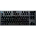 Logitech G G915 X - Tastatur - gaming, LIGHTSPEED - TKL - bakgrunnsbelyst - trådløs - USB-C, Bluetooth, 2.4 GHz - svart