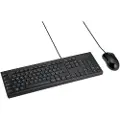 Kensington KM100 EQ sett med kablet tastatur og mus - Tastatur & Mussett - Nordisk - Svart