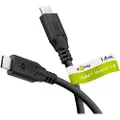 Goobay 74191, 1 m, USB C, USB C, USB4 Gen 2x2, 40 Gbit/sek., Sort