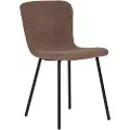 House Nordic House NordicSpisestuestol Halden 2-pakningBrunStolerFra Homeroom