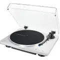 Audio-Technica AT-LP70XBT, Beltedrevet platespiller, Fullautomatisert, Sølv, Hvit, Aluminium, 33 1/3,45 RPM, DC-motor