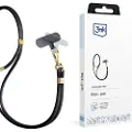 3MK Smycz do telefono - 3mk EasyClip Elite - Svart (gull)
